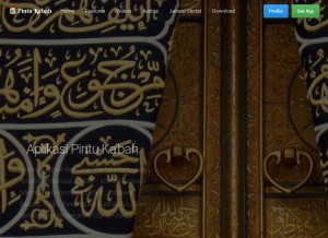 How pintukabah.com looks like on a tablet such as an iPad.