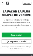 How pipedrivewebforms.com looks like on a mobile device such as an iPhone.