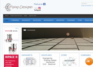 How piping-designer.com looks like on a tablet such as an iPad.