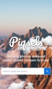 How piqsels.com looks like on a mobile device such as an iPhone.