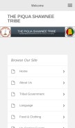 How piquashawnee.com looks like on a mobile device such as an iPhone.