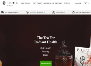 How piquetea.com looks like on a tablet such as an iPad.