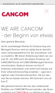 How pironet-ndh.com looks like on a mobile device such as an iPhone.