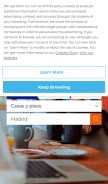 How pisos.com looks like on a mobile device such as an iPhone.