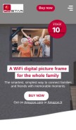 How pix-star.com looks like on a mobile device such as an iPhone.