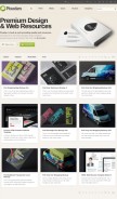 How pixeden.com looks like on a mobile device such as an iPhone.