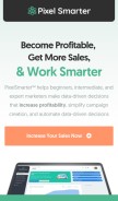 How pixelsmarter.com looks like on a mobile device such as an iPhone.