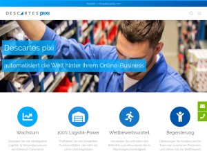 How pixi.eu looks like on a tablet such as an iPad.