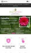 How pixiesgardens.com looks like on a mobile device such as an iPhone.