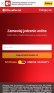 How pizzaportal.pl looks like on a mobile device such as an iPhone.