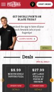 How pizzaranch.com looks like on a mobile device such as an iPhone.