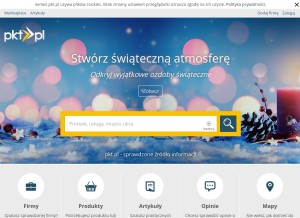 How pkt.pl looks like on a tablet such as an iPad.
