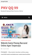 How pkvqq99.com looks like on a mobile device such as an iPhone.