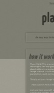How place-hold.it looks like on a mobile device such as an iPhone.
