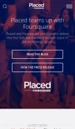 How placed.com looks like on a mobile device such as an iPhone.