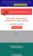 How placementseason.com looks like on a mobile device such as an iPhone.