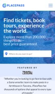 How placepass.com looks like on a mobile device such as an iPhone.