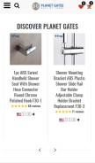 How planet-gates.com looks like on a mobile device such as an iPhone.