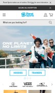 How planet-sports.com looks like on a mobile device such as an iPhone.