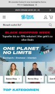 How planet-sports.de looks like on a mobile device such as an iPhone.