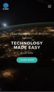 How planet.net looks like on a mobile device such as an iPhone.