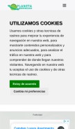 How planetaneperiano.com looks like on a mobile device such as an iPhone.