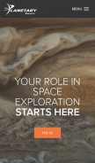 How planetary.org looks like on a mobile device such as an iPhone.