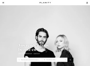 How planity.com looks like on a tablet such as an iPad.