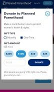 How plannedparenthood.org looks like on a mobile device such as an iPhone.