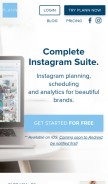 How plannthat.com looks like on a mobile device such as an iPhone.
