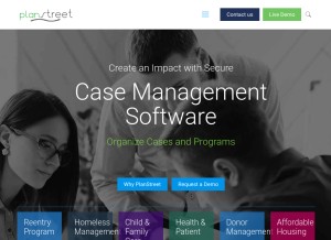 How planstreetinc.com looks like on a tablet such as an iPad.