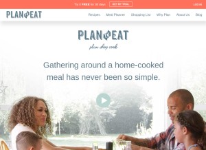 How plantoeat.com looks like on a tablet such as an iPad.