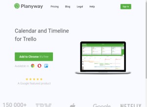 How planyway.com looks like on a tablet such as an iPad.