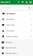 How platt.com looks like on a mobile device such as an iPhone.