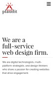 How plaudit.com looks like on a mobile device such as an iPhone.