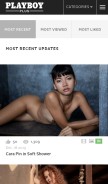 How playboyplus.com looks like on a mobile device such as an iPhone.
