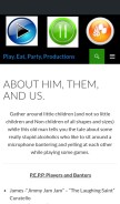 How playeatpartyproductions.com looks like on a mobile device such as an iPhone.