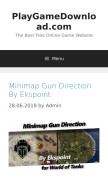 How playgamedownload.com looks like on a mobile device such as an iPhone.