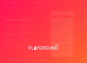 How playground.xyz looks like on a tablet such as an iPad.