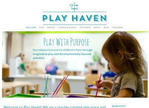 How playhaven.com looks like on a tablet such as an iPad.