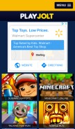 How playjolt.com looks like on a mobile device such as an iPhone.