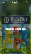 How playoutthegame.com looks like on a mobile device such as an iPhone.