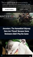 How playstationlifestyle.net looks like on a mobile device such as an iPhone.