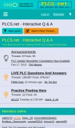 How plctalk.net looks like on a mobile device such as an iPhone.