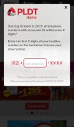 How pldthome.com looks like on a mobile device such as an iPhone.