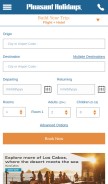 How pleasantholidays.com looks like on a mobile device such as an iPhone.