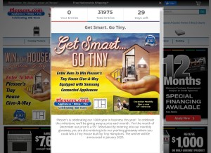 How plessers.com looks like on a tablet such as an iPad.