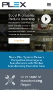 How plex.com looks like on a mobile device such as an iPhone.