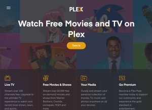 How plex.tv looks like on a tablet such as an iPad.