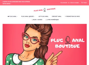 How pluganal-boutique.fr looks like on a tablet such as an iPad.